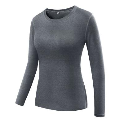 China QUICK DRY Gym Yoga Sheath Long T-Shirts Women's Sportwear Fitness Running Women's T-Shirts for sale