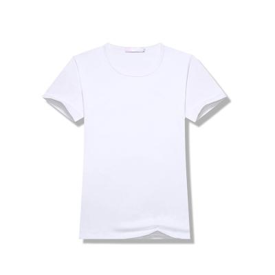 China Anti-Wrinkle OEM Factory Women's T-shirts 95 Cheap Promotional High Quality Cotton 5 Spandex Tees Wholesale for sale