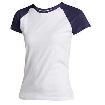 China 2021 New Arrival Crew Neck Contrast Color Short Sleeve Women's T-shirt QUICK DRY Shorts for sale