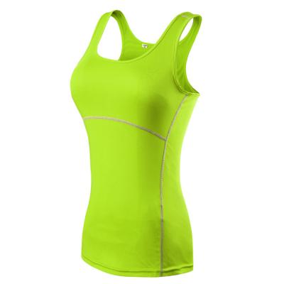 중국 QUICK DRY wholesale fitness ladies clothing women polyester tank top tank tops 판매용