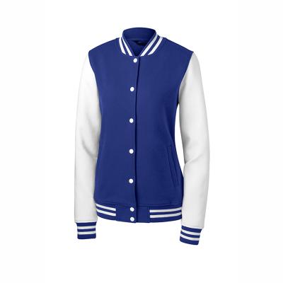 China Breathable Top Quality Women Varsity Jackets With Long Sleeves Best Baseball Jackets For Ladies for sale