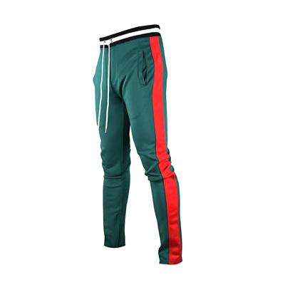 China QUICK DRY Custom Mens Track Pants Polyester Drawstring Striped Sweatpants Stacked Fashion Jogger Wear Pants for sale