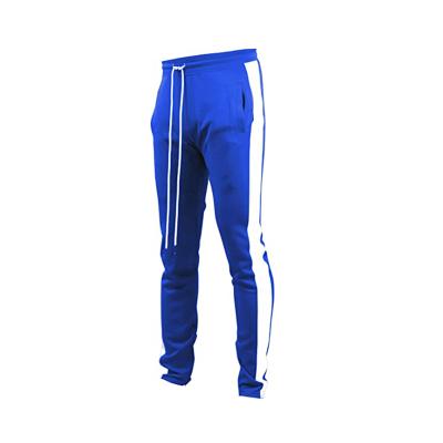 China Custom QUICK DRY Custom Made Cargo Polyester Streetwear Pants Cargo Brand Stripe Side Track Pants Men for sale