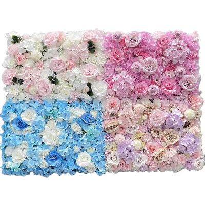 China 2021 new arrival wedding flower wall simulation background wedding decoration flower arch silk flower props for sale