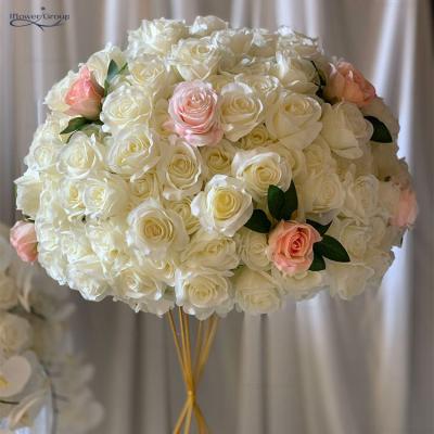 China Wedding GIGA Flower Balls Wedding Supplies 50cm Centerpiece Artificial Flower Table Cloth for sale