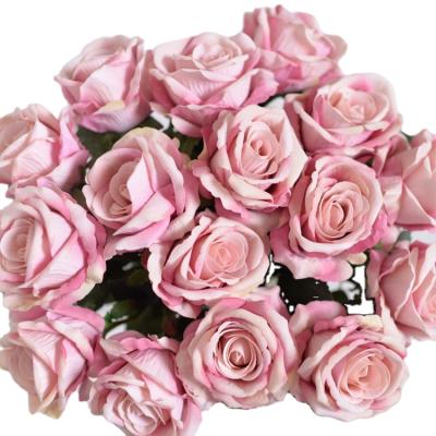 China Artificial flowers that look like 2021 high quality natural velvet open rose flowers red roses flower boxes for sale