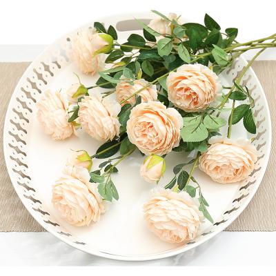 China Mini Peony Flower IFG Artificial Peony Home Peony Handmade Flowers Wholesale Silk Artificial Flowers for sale