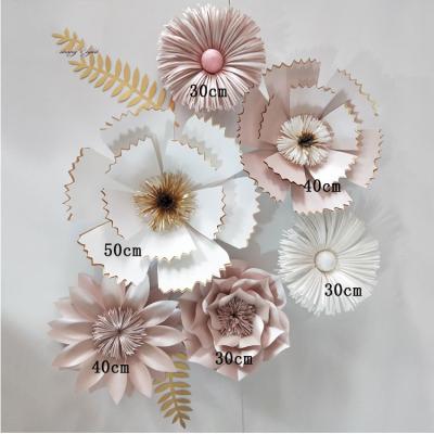 China Environmental Friendly GIGA Window Display Flowers Large Cheap Paper Flowers For Wedding for sale