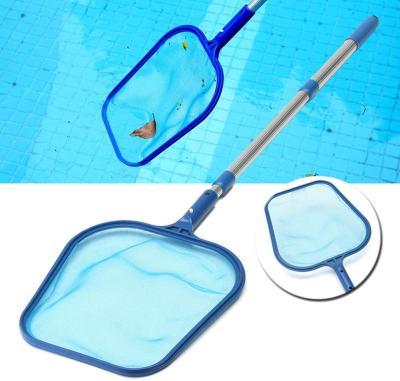 China Plastic Pool Skimmer Net with Pole 17-41 Inch Telescopic Skimmer Mesh Rake Net for Spa Pond Pool, Stabilized Pool Feeds for sale