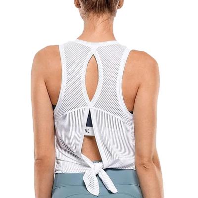 China New Breathable Loose Training Vest For Women Fitness Clothing Women Sports T-shirt Gym Vest for sale