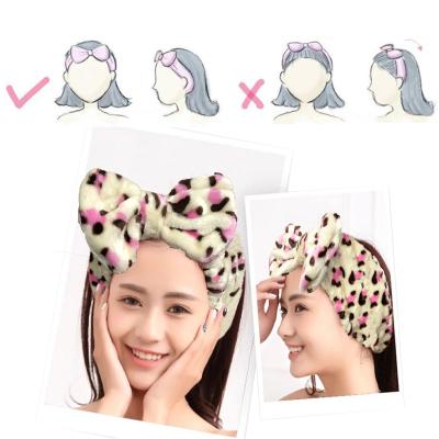 China Hot Sale High Elastic Hair Bands Face Wash Makeup Headband Spa Headband For Ladies for sale