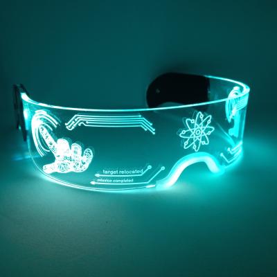 China Factory wholesale led festival props light up glass glasses light comfort led to wear lead glasses light for sale