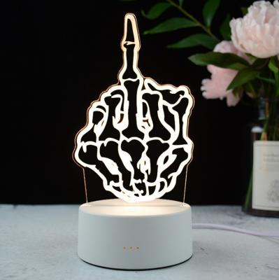 China 3d flashing 7 colors factory directly supply acrylic 3d lamp for gift wholesale for sale