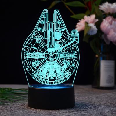 China 7 Colors 7 Colors Factory Price Cheap High Quality Flashing RoHs CE Certificated 3D Lamp For Kid Gift Christmas Gift Presents for sale