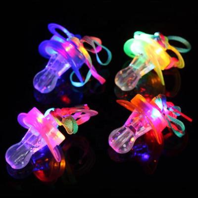 China Led Party Pacifier Whistle Necklace Party Fashionable Best Selling Festival Supplies for sale