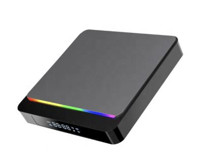 China Android 9.0/10.0 New Android TV Box S905X3 BT 4GB Ram 32GB ROM, wifi AC 8K dual video decode with programmable dynamic RGB light for sale