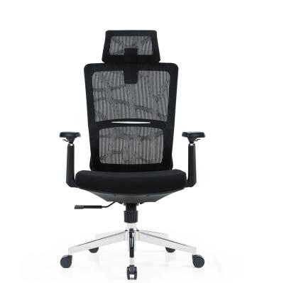 China (Size) Mesh Office Chair High Back Ergonomic Adjustable Office Chair Adjustable Headrest with Flip Arms - for sale