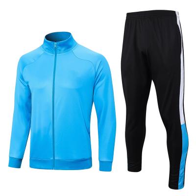 China Wholesale Listing Men's Soccer Sets Supporting Long Sleeve New Little Blue Club Jacket Winter for sale