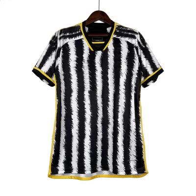 China Shirts & Main the season 23-24 wholesale Thai version good quality quick-drying black and white home soccer jersey for sale