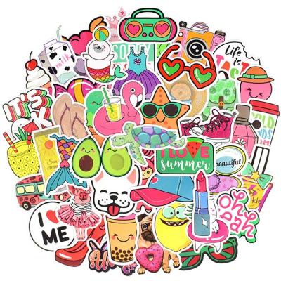 China 50pcs Decorative Sticker Pack Waterproof Vinyl Sticker For Water Bottle Laptop Teen Girls for sale