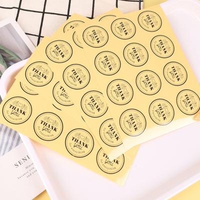 China Kawaii logo sticker round transparent package label sealing sticker, brand logo sticker for multifunctional DIY gifts decoration for sale