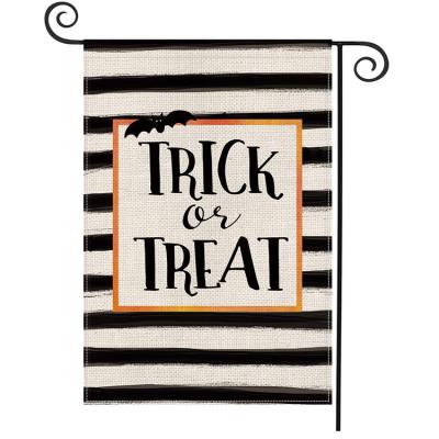 China Outdoor Double Sized Trick or Treat Halloween Garden Flag Halloween Decorations Vetical, Outdoor Decorations for sale