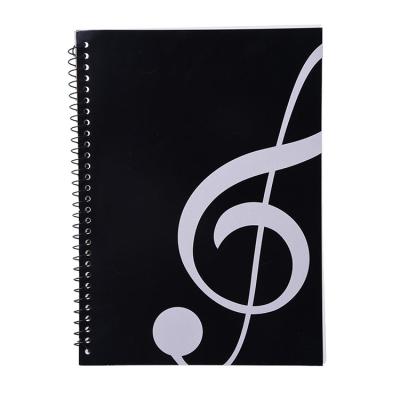 China Custom staff script bar sheet school office supplies 50pages music paper sprial notebook for sale