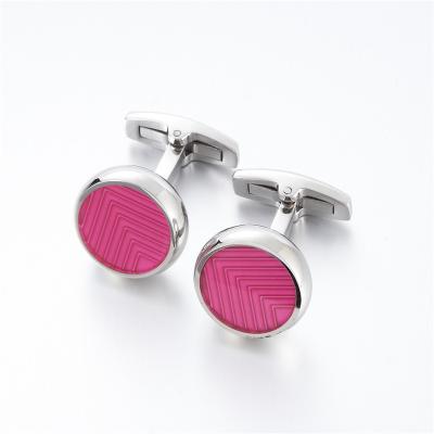 China Stainless Steel Nickel Free Custom Enamel Brands Mens Gift Red Shirt Customize Cufflinks for sale