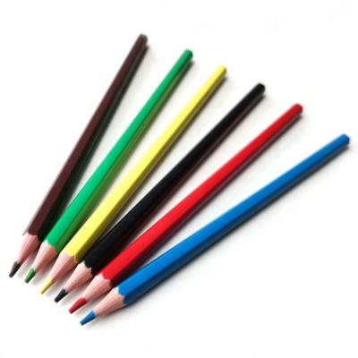 China Desktop 7inch 6pcs Plastic Multi Color Drawing Pencil Set for sale