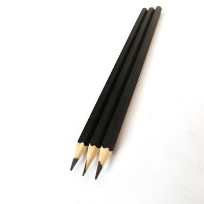 China School/Office/Hotel 7Inch Black Color Customized Wooden Graphite HB Golf Pencils For Hotel Office School for sale