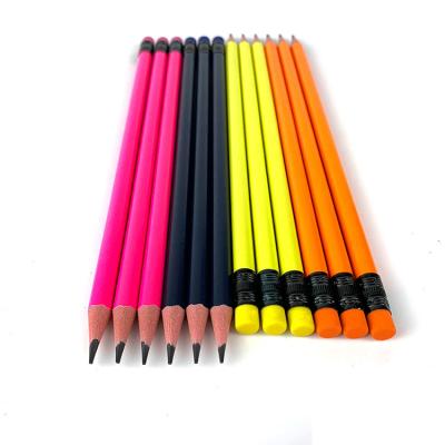 China Promotion\Business\School\Office Logo Sketch Pencil Set Promotional Custom School Supplies Cheap Lapices 2b HB Wooden Standard Pencil For Kids for sale