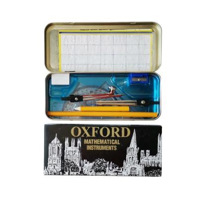 China Multi Function Oxford Math Divider Compass Math Set In Tin Box for sale