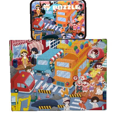 China 108 Piece Cartoon Jigsaw Puzzle Children's Cartoon Toy Puzzle Animal Puzzle For Children Educational for sale