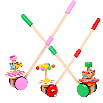 China Hot Selling Simulation Wooden Toy Kids Car Wheeled Cart Safety Fun Shopping Educational Wooden Toys For Children for sale