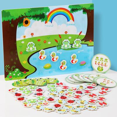 China Hot Selling Toy Children's Small Labyrinth Concentrated Board Game Puzzle Wooden Early Intellectual Development Toys Animal Early Education for sale