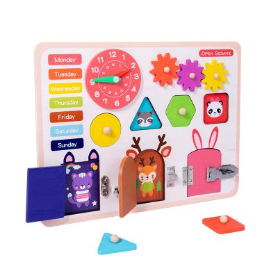 China Child's Early Education Multifunctional Toy New Busy Board Children's Educational Education The First Open Learn Board Kindergarten Baby Mengshi Education for sale