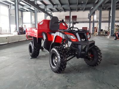 China Red One Seat 200CC GY6 4x4 Utility ATV FAMER Tractor , Tipping Quad for sale