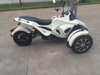 China White / Black 7000W Adult Electric Sport Tricycle With Double Seats for sale