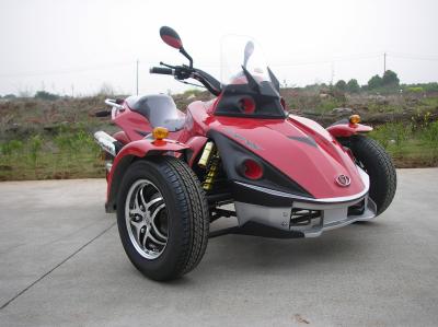 China Compitiendo con la motocicleta roja ATV 250CC del triciclo escoja el cilindro con la impulsión de cadena en venta