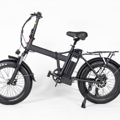 China Cheap Adult 48V 12.8AH 750W Aluminum Alloy Folding Electric Bicycle/Electric Fat Tire Bike Moped With Pedal Drop Boarding EBike for sale