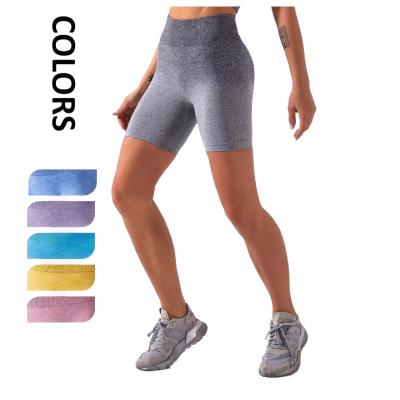 China BBSY024 Breathable Tie-Dye Sports Yoga ShortsHigh Waist Workout Equipment SolidWomenFitnessBreathable GymClothing for sale