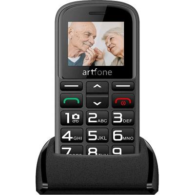 China Dual SIM Card Artfone CS182 Top Button Mobile Phone Dual Sim GSM Large Mobile Phone For Elderly With Charging Dock for sale