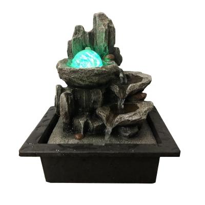 China Hot Eco - Friendly Design Resin Crafts Table Top Indoor Water Fountain On Sale for sale