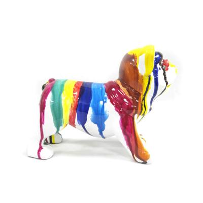 China Custom Europe Resin Dog Figurine Statues Sculptures Home Decorations For Bedroom for sale