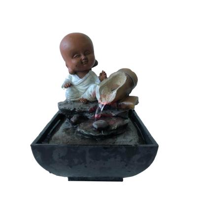 China Europe Polyresin Small Water Fountain Indoor Buddha Fountain for sale