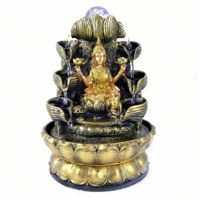 China Europe Japanese style small resin Buddha statues water fountains indoor table top for sale for sale