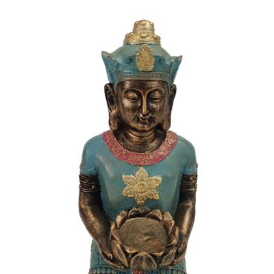 China India Small Customizable Mandala Buddha Statue Outdoor Resin Buddha Home Garden Yoga Decoration Ornaments for sale