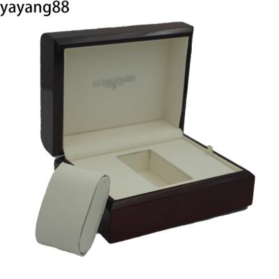 China Clamshell High-end Wooden Box Fanshion Watch Box Wooden Men And Women Simple Watch Storage Box for sale