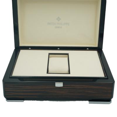 China Custom Wood+Velvet Packaging Box Logo Available Storage Wooden Watch Leather Watch Storage Box for sale