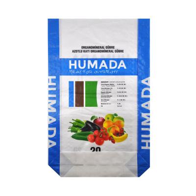 China Fertilizante 100% de los PP de la Virgen que empaqueta resistente de humedad de la parte inferior del cuadrado de los bolsos 20kg en venta